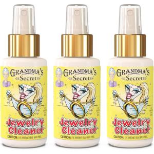 image:imageGrandmas Secret Gold and Silver Jewelry Cleaner Solution  Ammonia Free Gold Jewelry Cleaner Liquid for Silver Diamonds and Gemstones  Safe amp Effective for Daily Use 3 oz3 Fl Oz Pack of 3