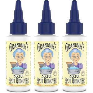 image:imageGrandmas Secret Spot Remover for Clothes  Chlorine Bleach and ToxinFree  Fabric Stain Remover Removes Oil Paint Blood and Pet Stains  2 Ounce Pack of 2200 Fl Oz Pack of 3